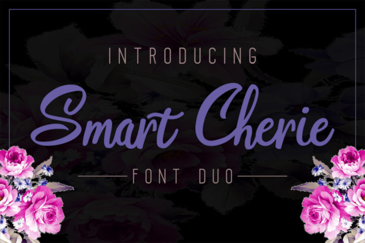 Free Smart Cherie Duo Handwriting Font
