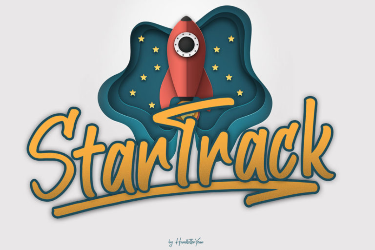 Free StarTrack Handwriting Font
