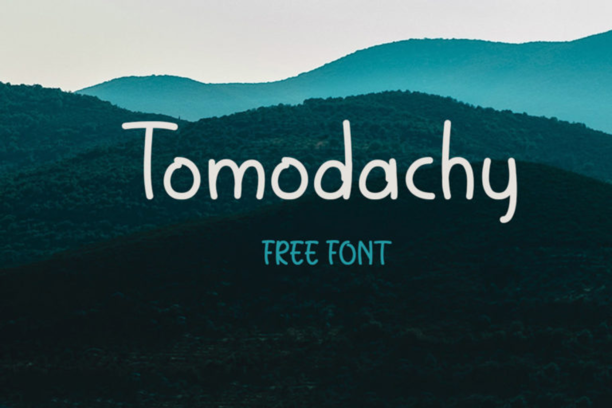 Free Tomodachy Handwriting Font
