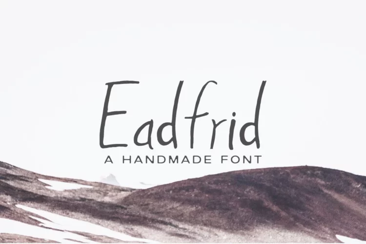 Eadrifd Handmade Font