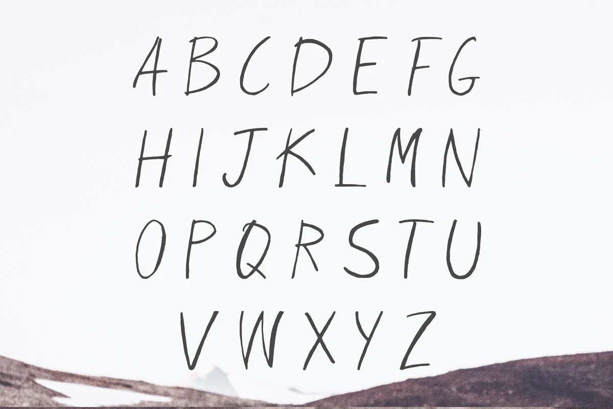 Eadrifd Handmade Font Preview 2