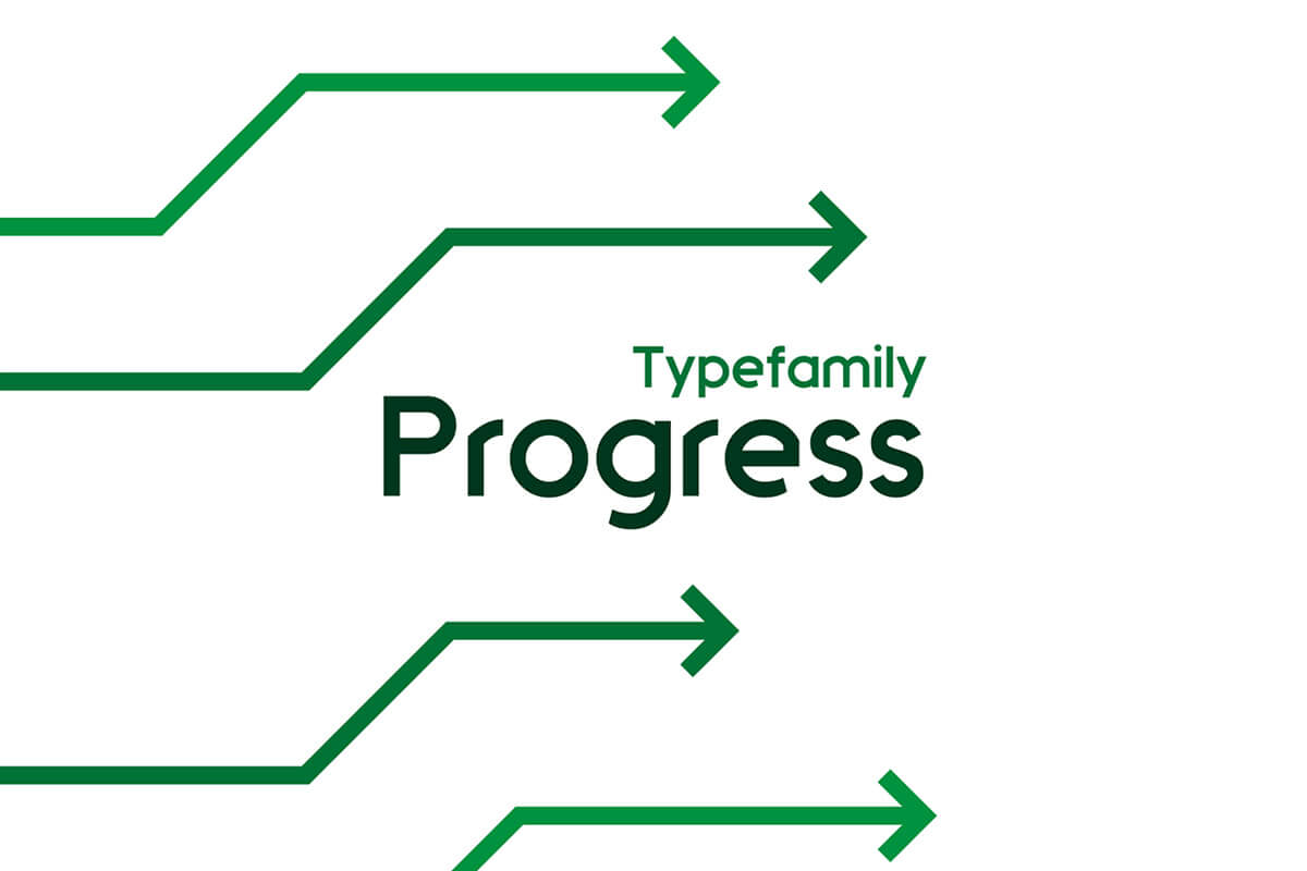 Progress Sans Serif Font
