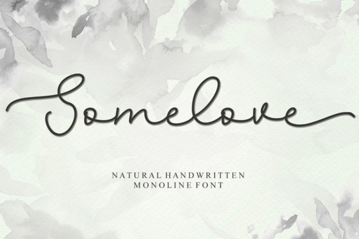 Somelove Handwriting Font
