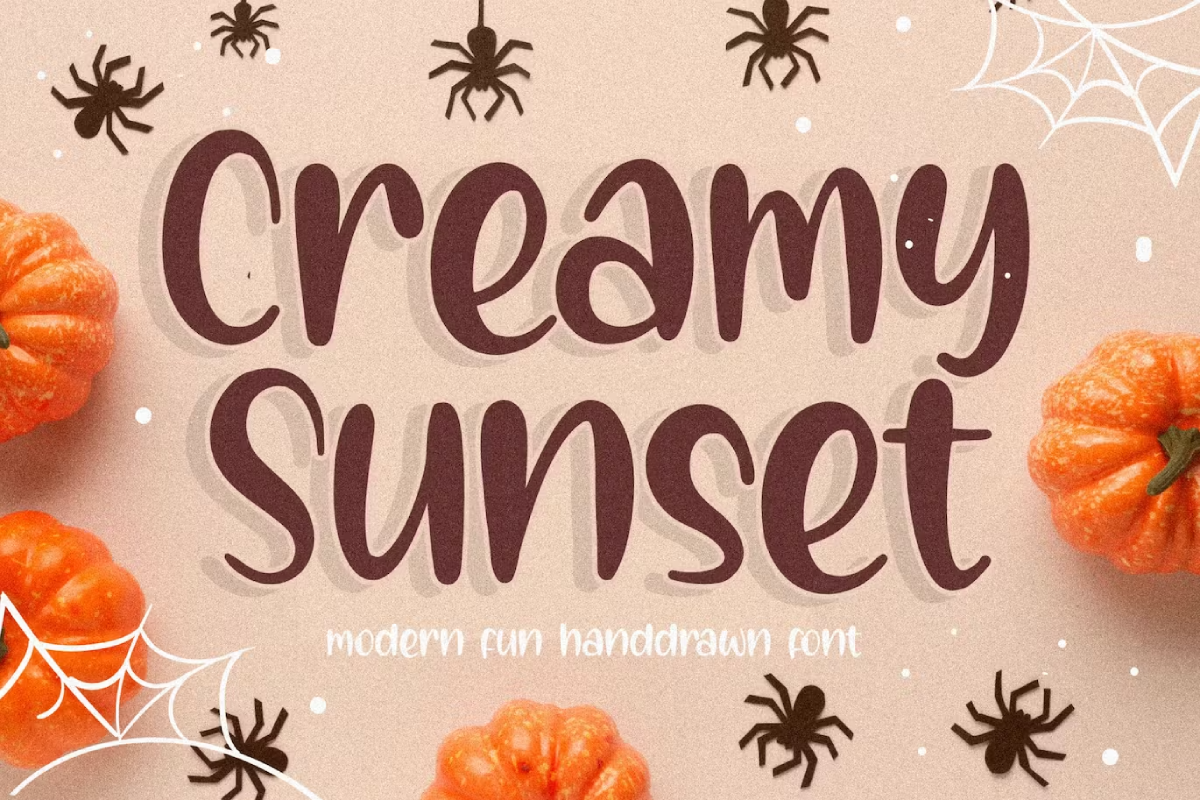 Creamy Sunset Handwriting Font
