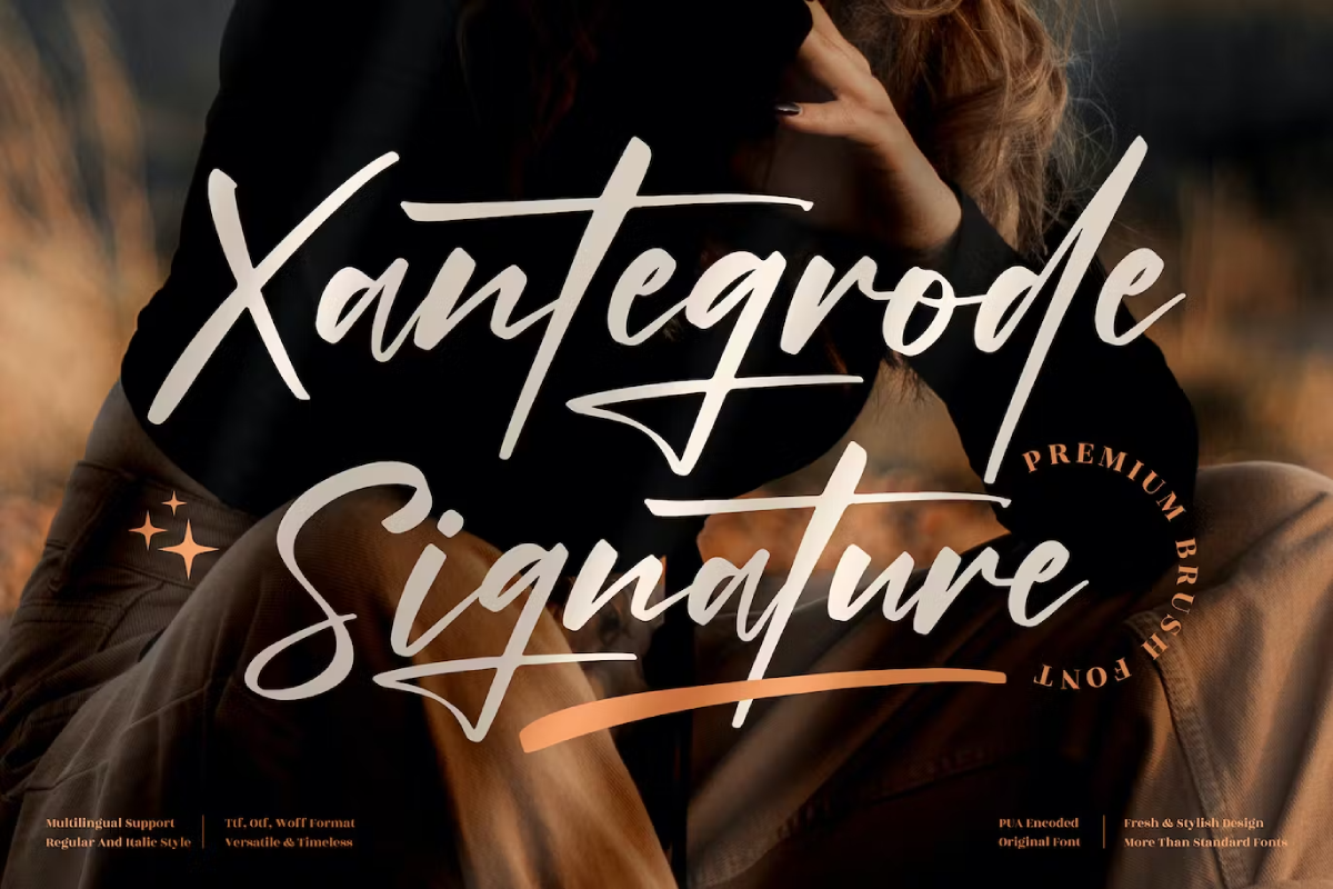 Xantegrode Signature Font
