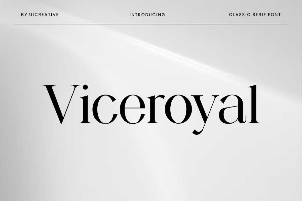 Viceroyal Classic Serif Font
