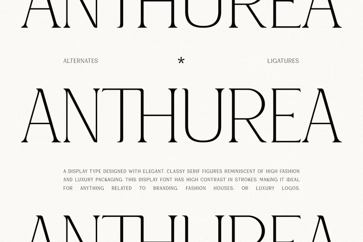 Anthurea - Classic Serif Font
