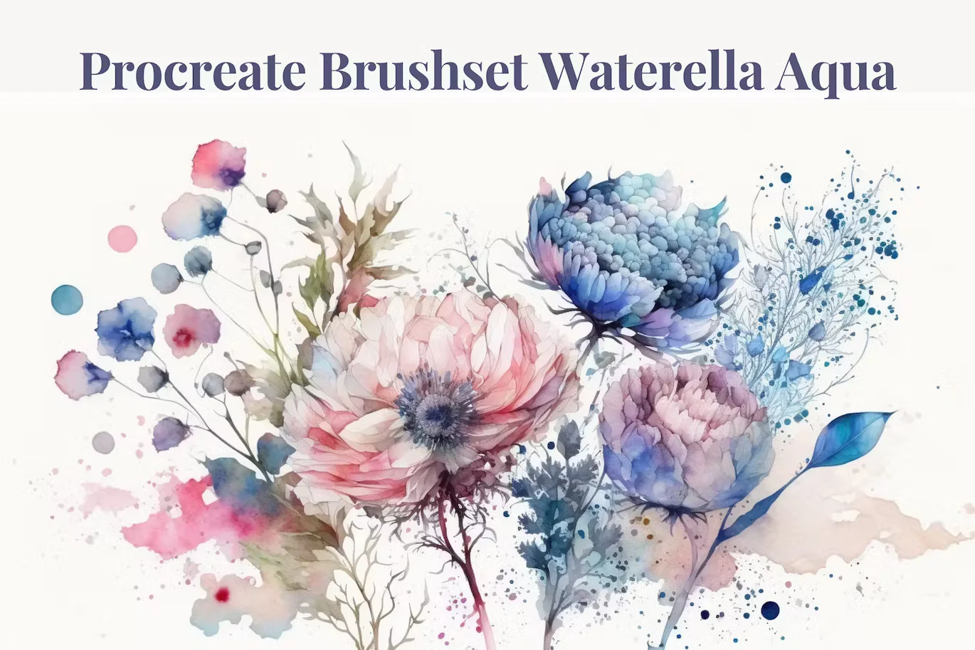 Procreate Brushes Waterella - Watercolor Aqua