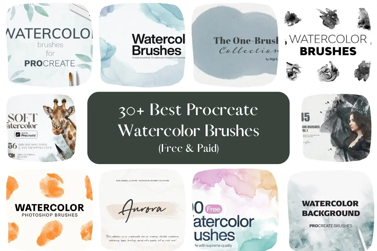 procreate watercolor brushes free