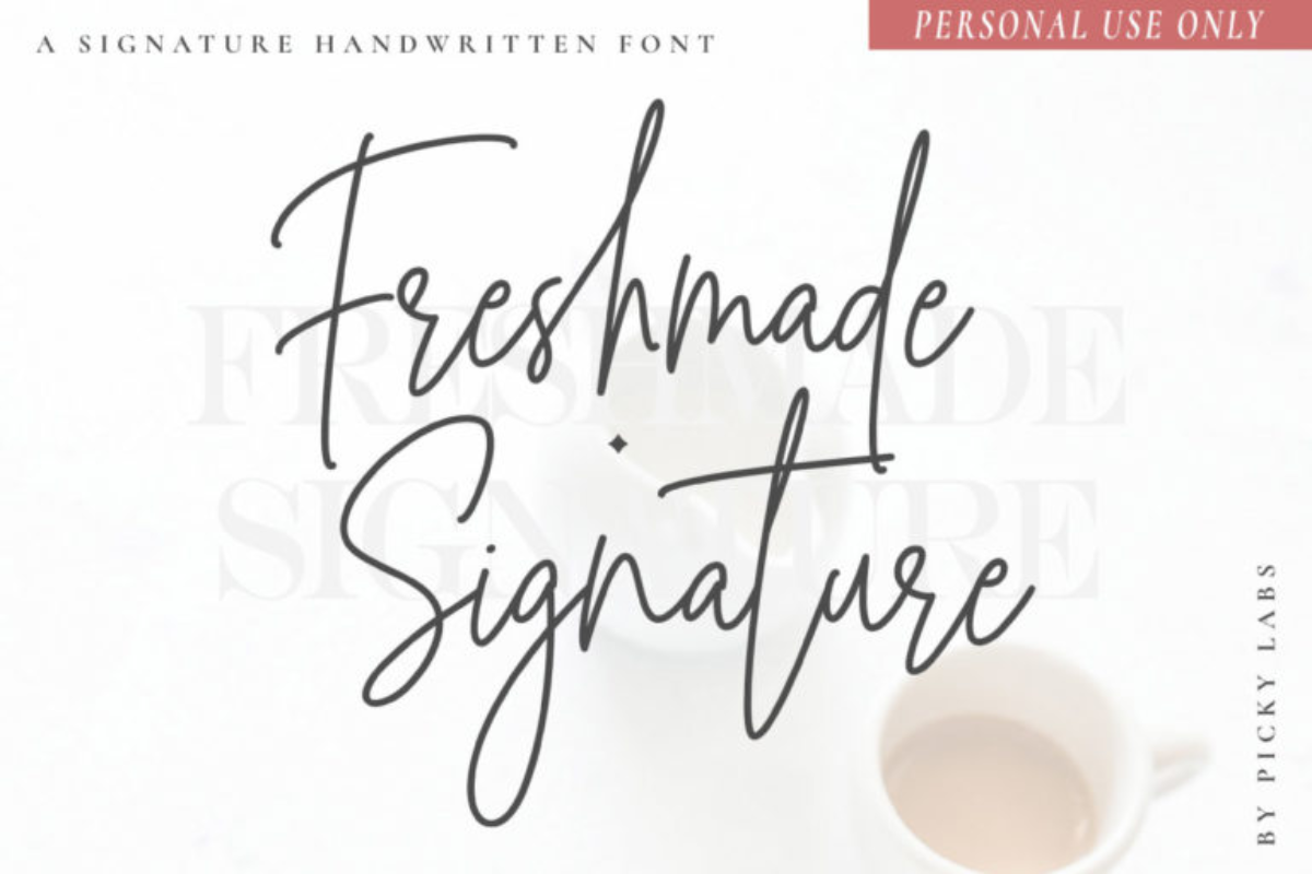 Freshmade Signature Font
