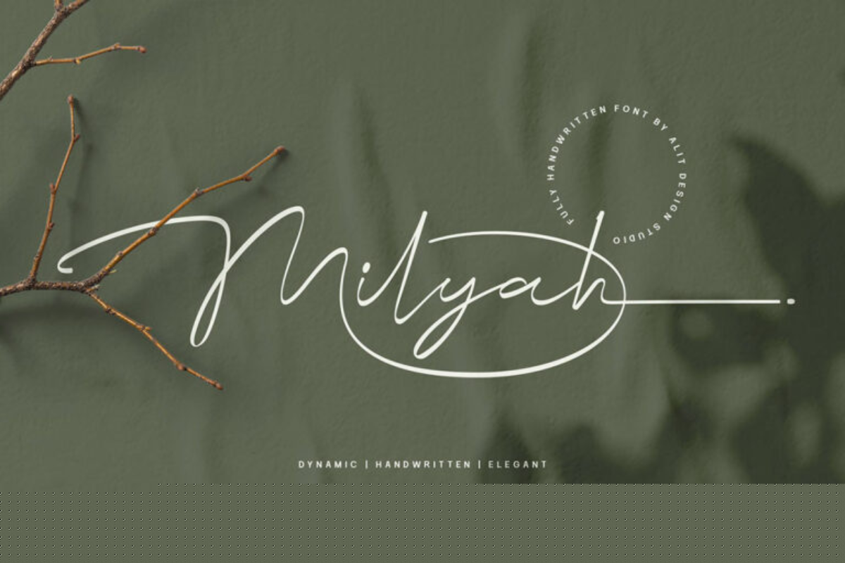 Milyah Signature Font
