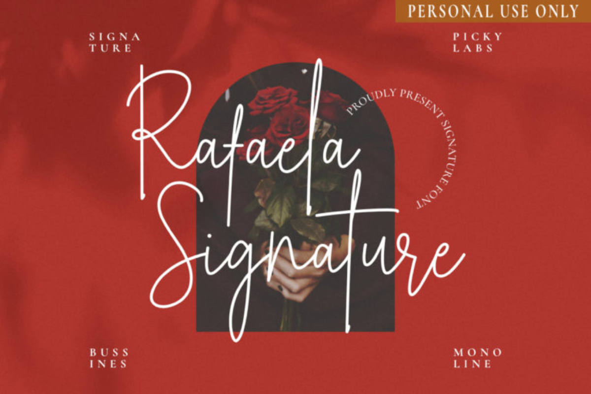 Rafaela Signature Font
