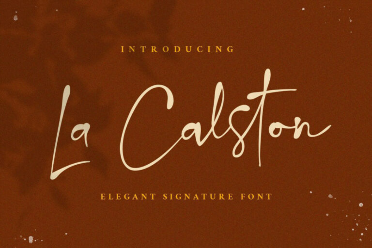 La Calston Signature Font – Free Download
