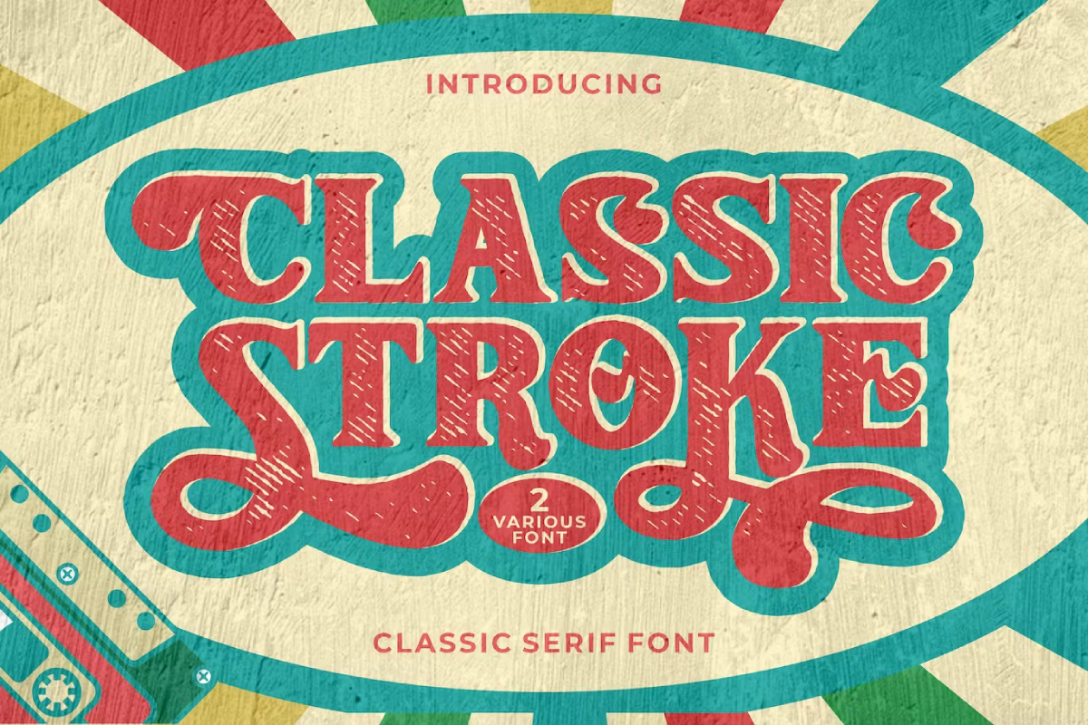 Classic Stroke - Classic Serif Font
