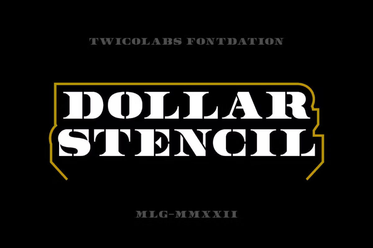 Dollar Stencil
