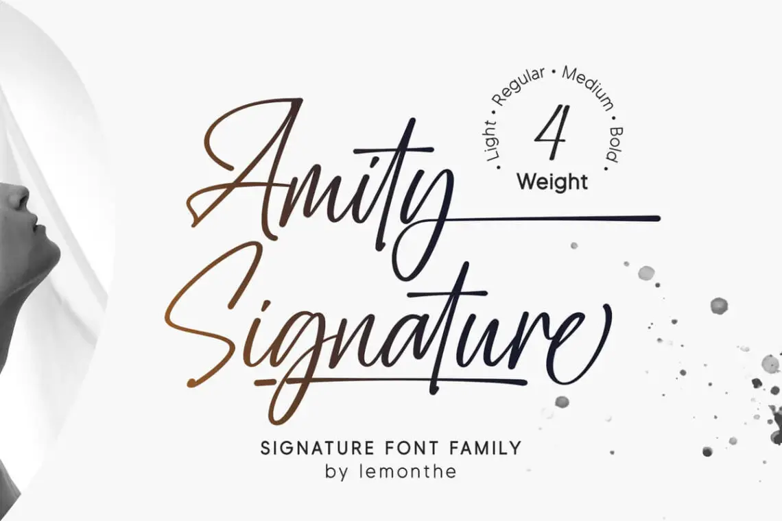 Amity Signature Cursive Font