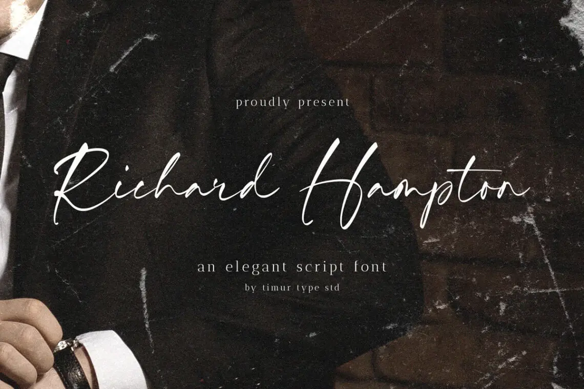 Richard Hampton Cursive Script Font