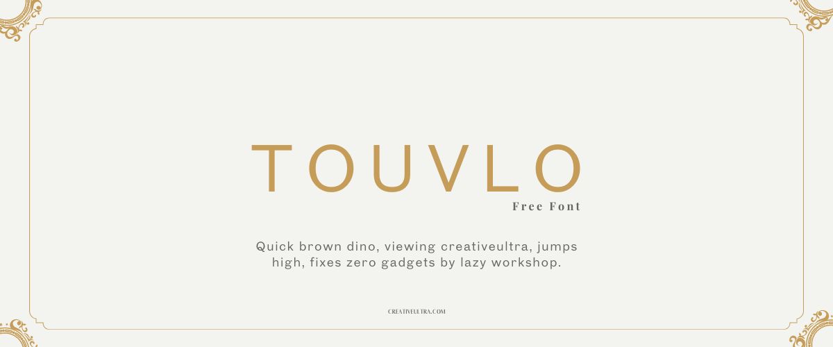 Touvlo Font