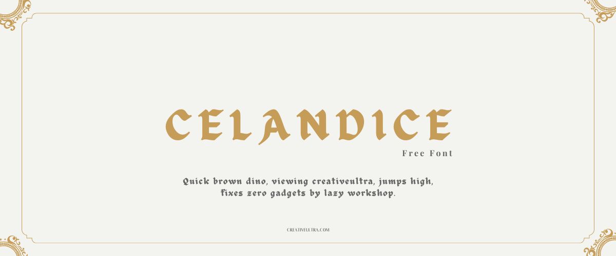Illustration showing font "Celandice Font" written on a background. It's one of Top Handwriting Fonts in Canva.