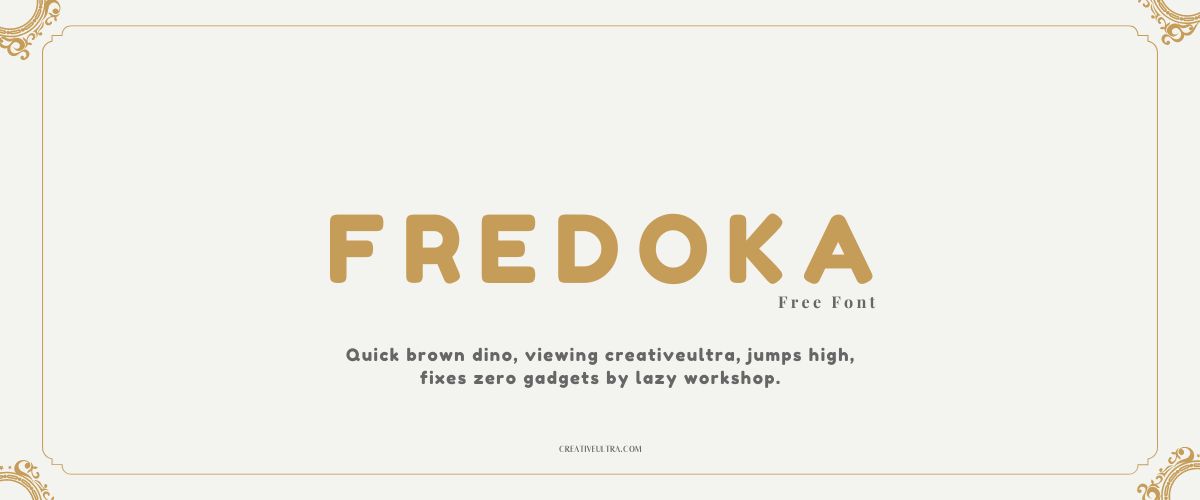 Illustration showing font "Fredoka Font" written on a background. It's one of Top Old Money Fonts in Canva.