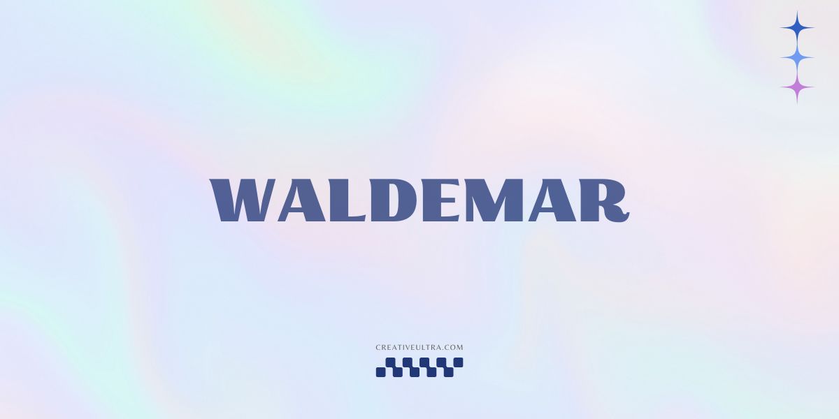 Illustration showing font "Waldemar Font" written on a background. It's one of Top Y2K Fonts in Canva.