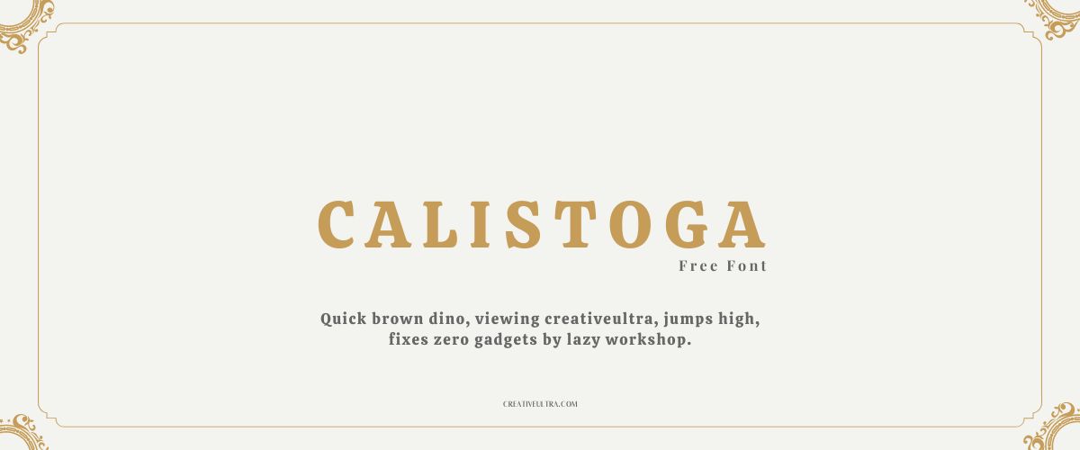 Calistoga Font