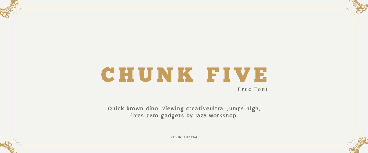 Chunk Five Font