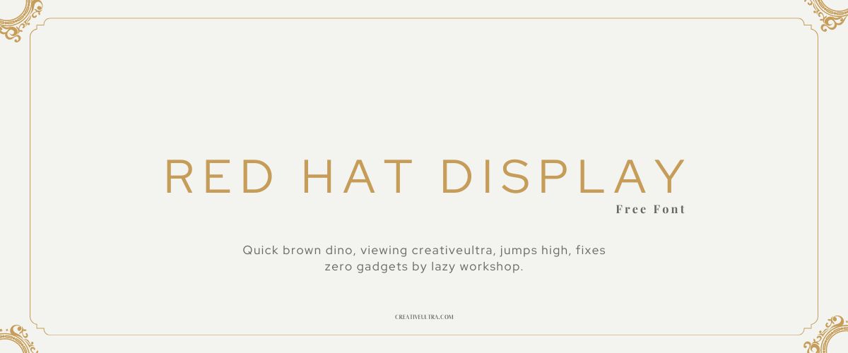 Red Hat Display Font