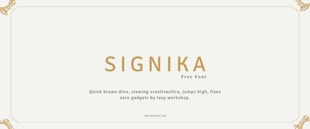 Signika Font