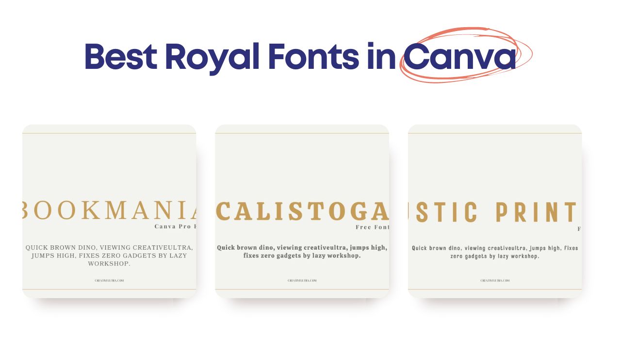 Best Royal Fonts in Canva