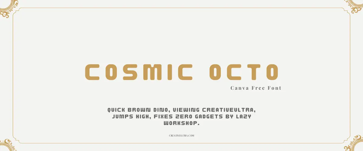 Cosmic Octo Font