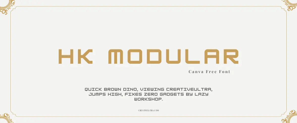 HK Modular Font