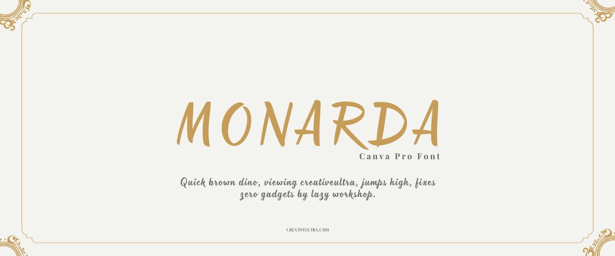 Monarda Font
