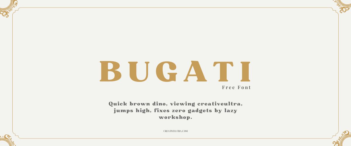 Bugati Font