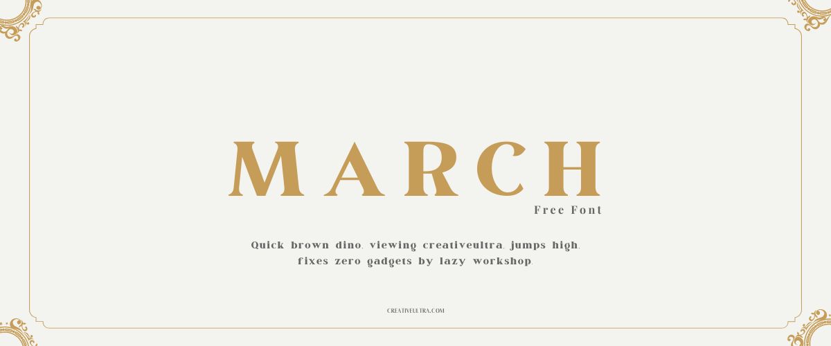 March Font