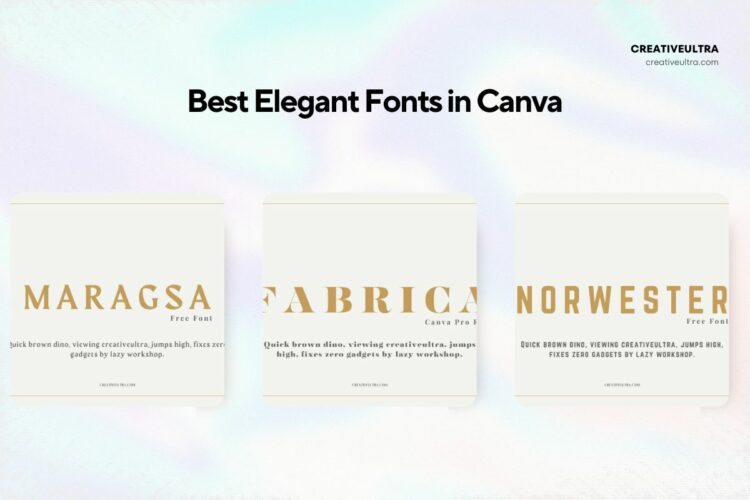Best Elegant Fonts in Canva