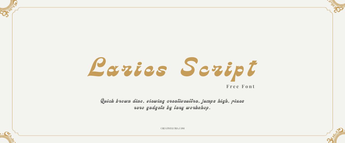 Laries Script Bright and Bold Funky Fonts in Canva