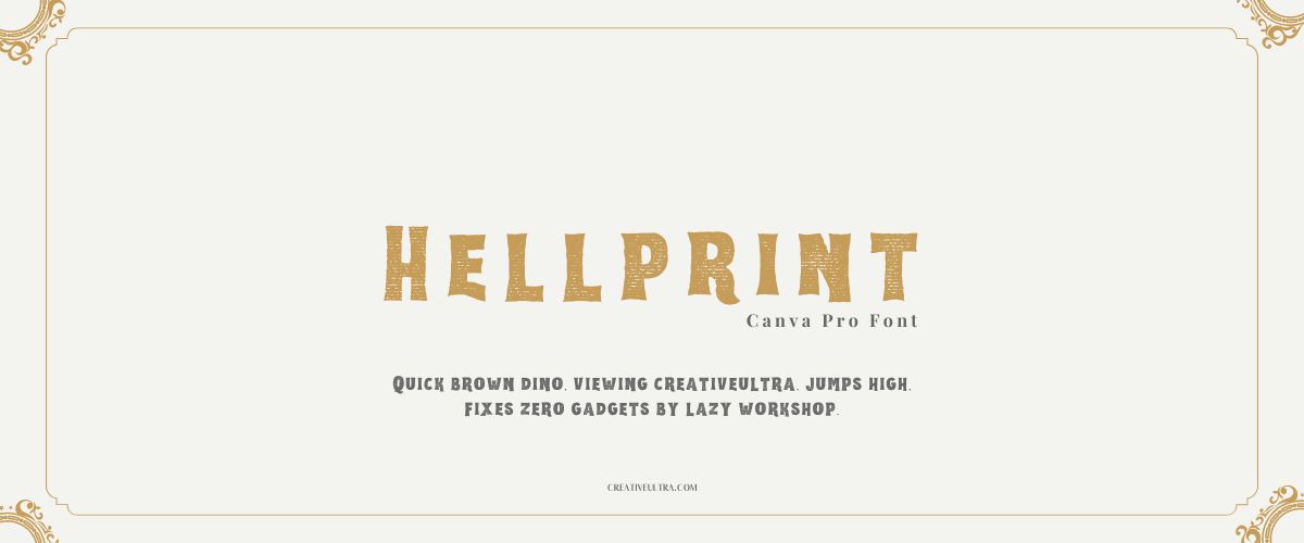 Hellprint Font