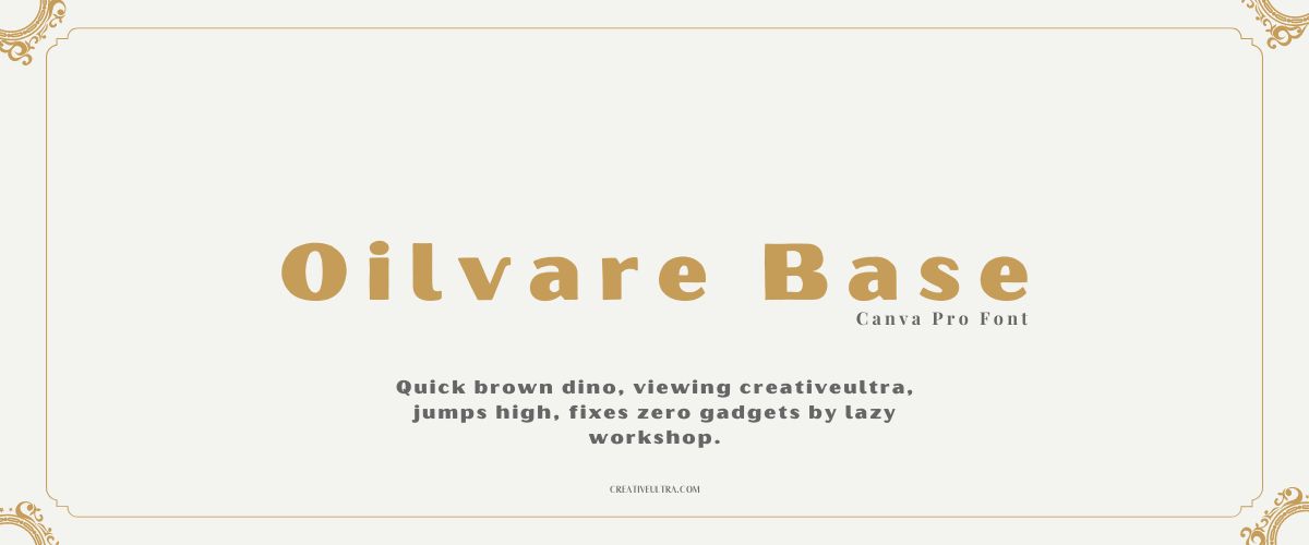 Oilvare Base Font