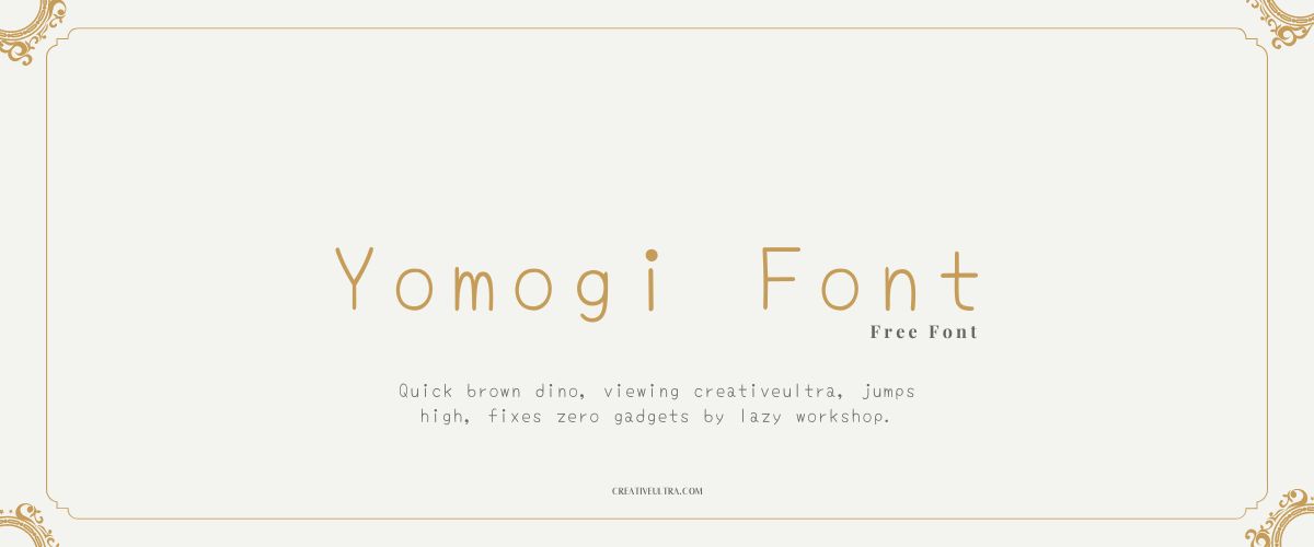 Yomogi Font