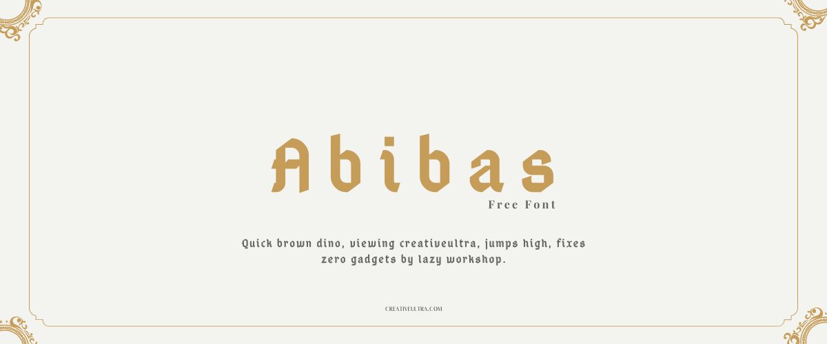 Abibas Font