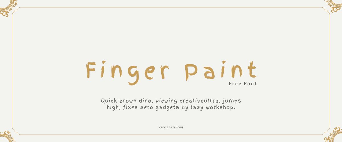 Finger Paint Font