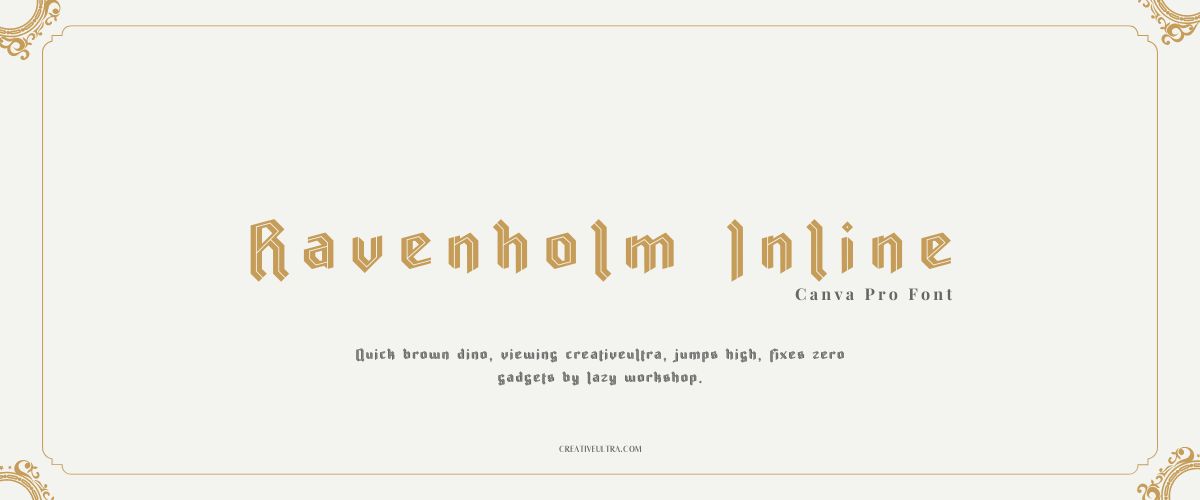 Ravenholm Inline Font