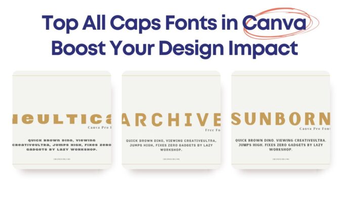 Top All Caps Fonts in Canva Boost Your Design Impact