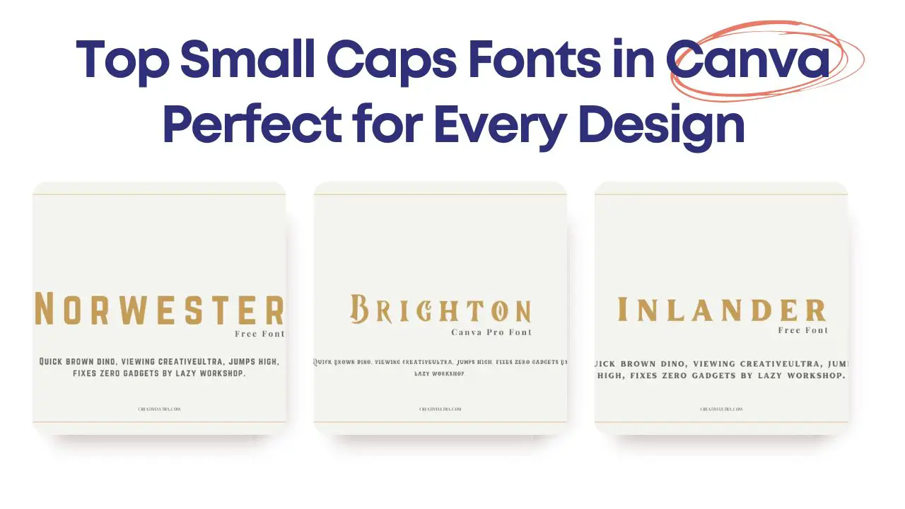 Top Small Caps Fonts in Canva Perfect for Every Design