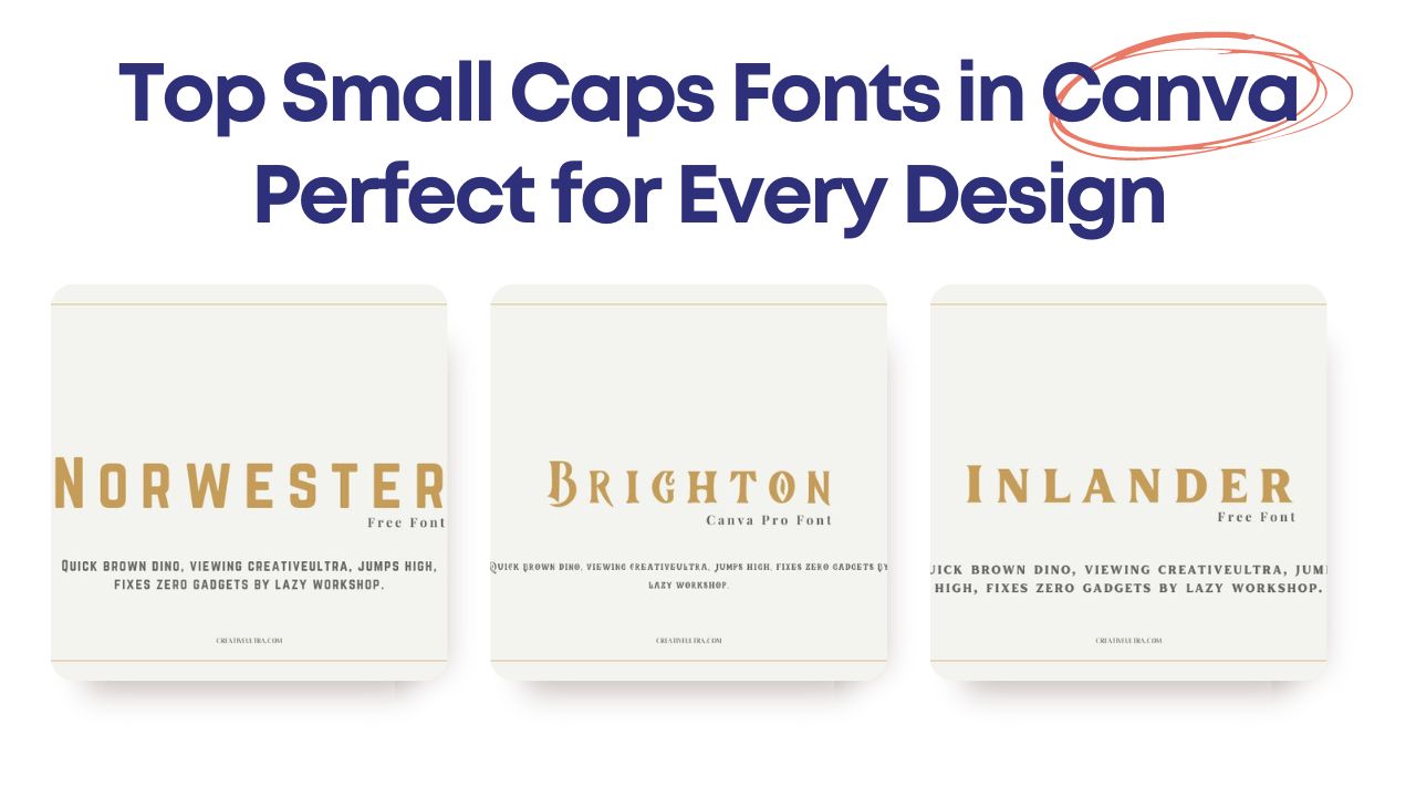 Top Small Caps Fonts In Canva Perfect For Every Design