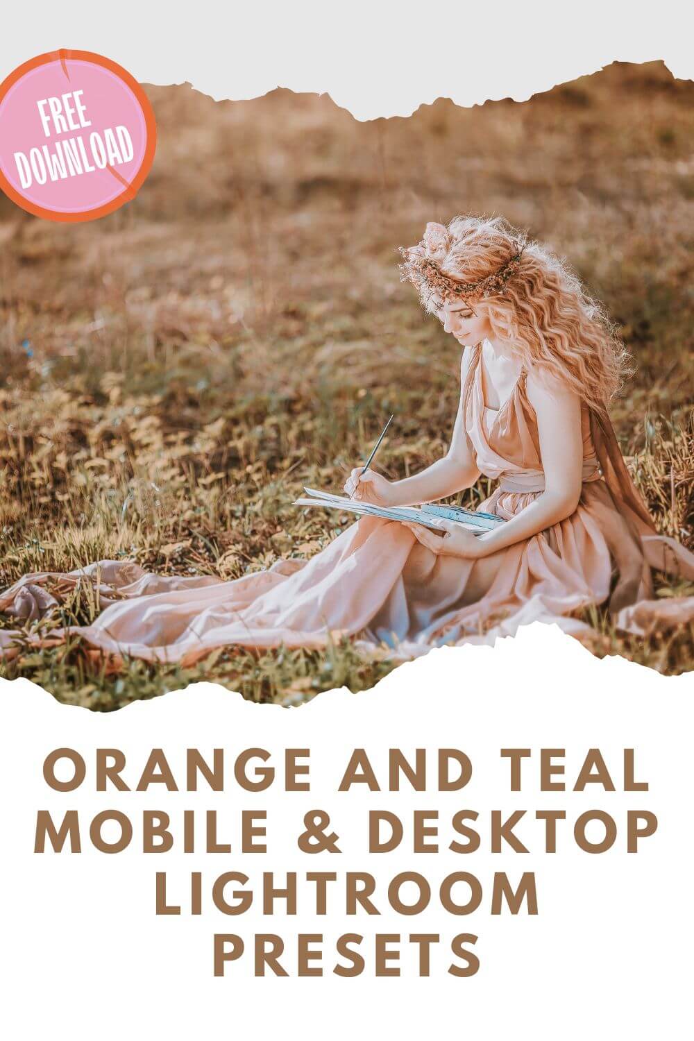 Orange and Teal Mobile Lightroom Presets Pinterest