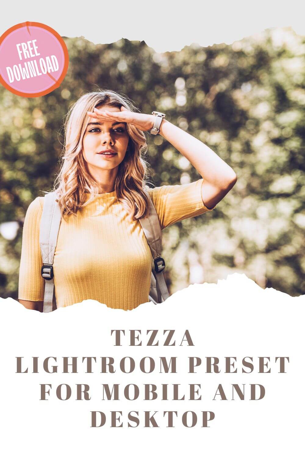 Tezza Lightroom Preset For Mobile & Desktop Pinterest