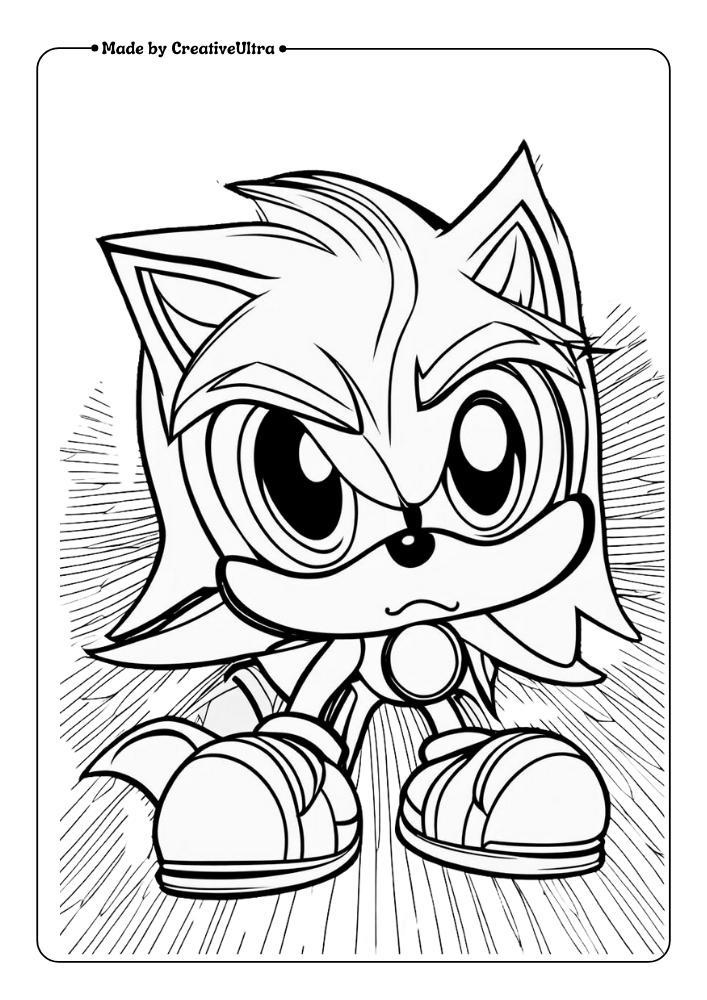 New Sonic The Hedgehog Coloring Pages For Fun & Education