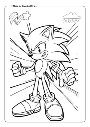 New Sonic The Hedgehog Coloring Pages For Fun & Education